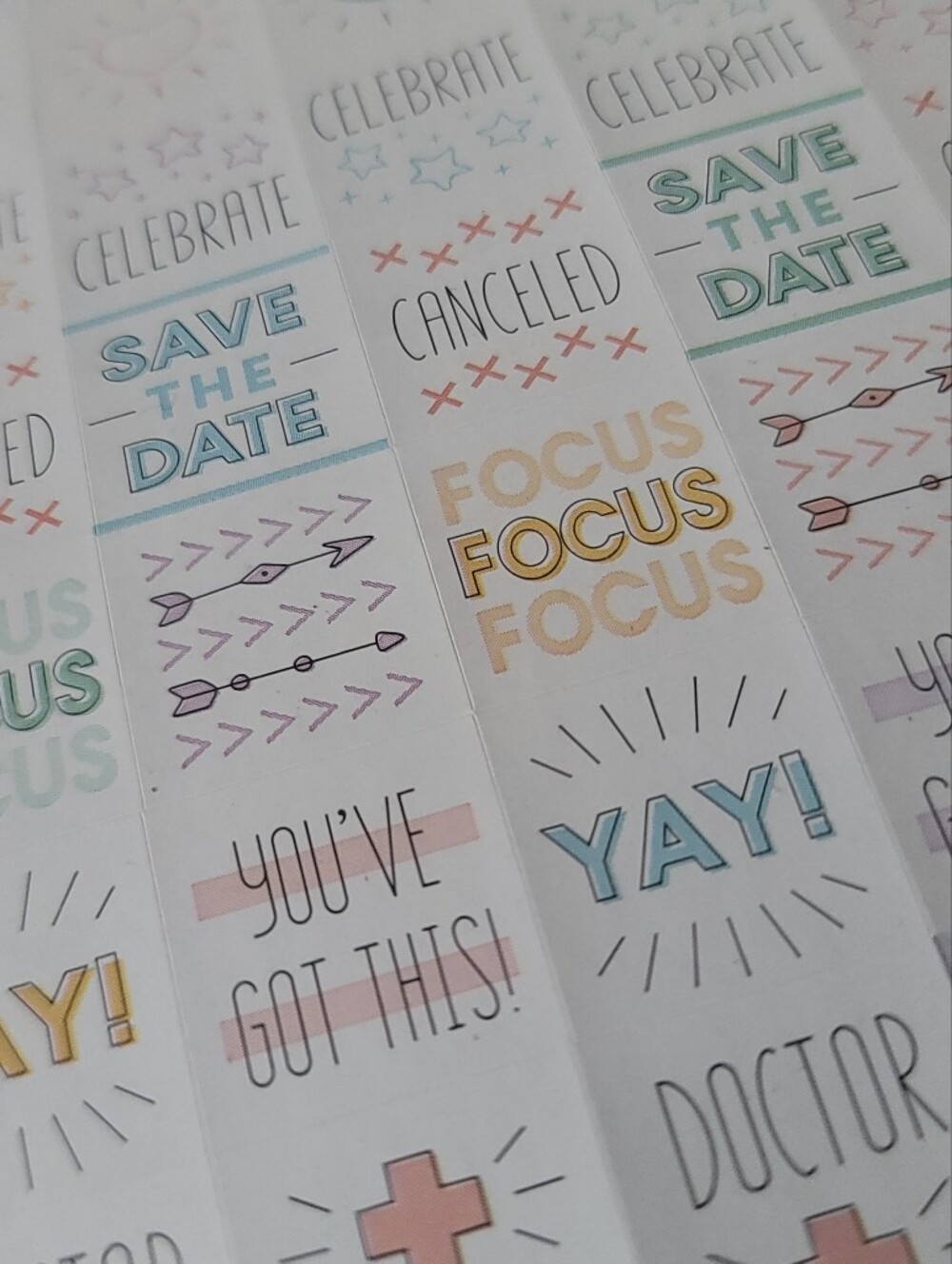 Planner Calender Stickers, 60ct